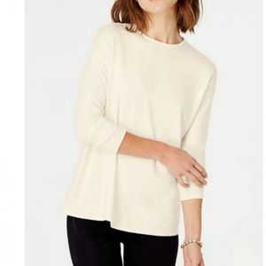 NWT J jill luxe supima long sleeve tee relaxed